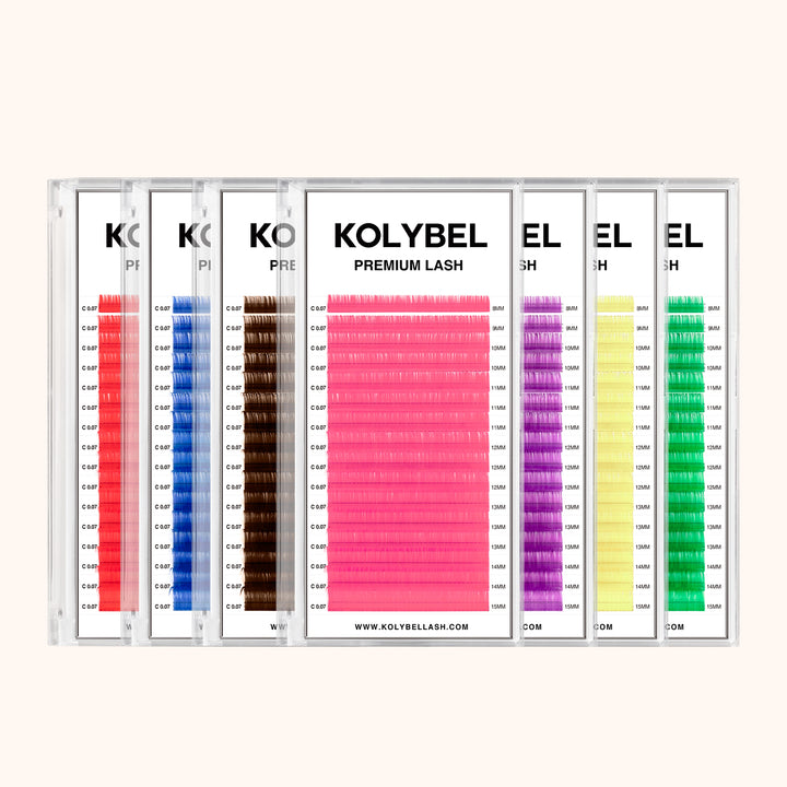 0.07MM Premium Lashes Colored Volume Eyelash Extensions
