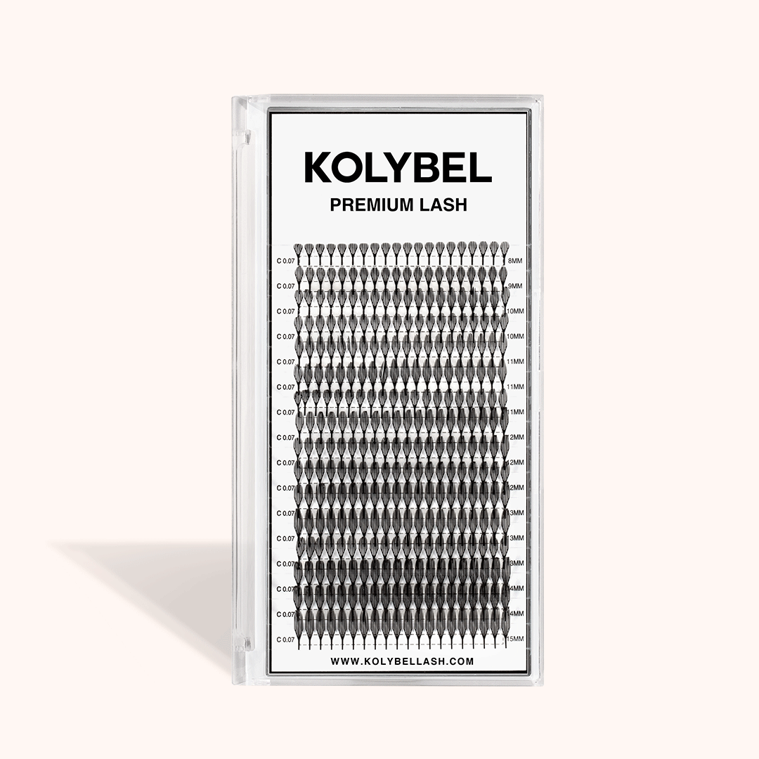 0.07MM Plume Flake Eyelash Extensions（16Rows）-kolybel