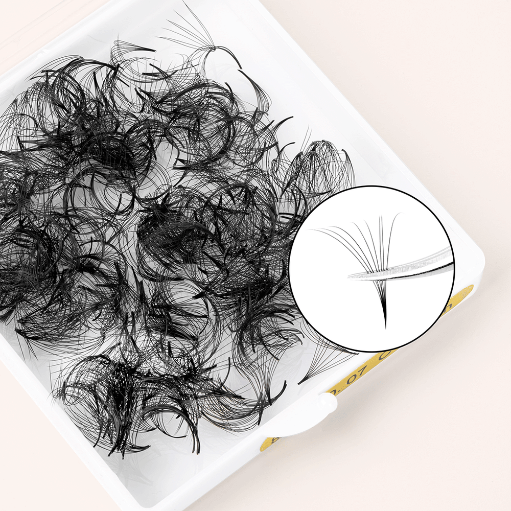 8D Handmade Pointy Base Premade Volume Loose Fans(500Fans)