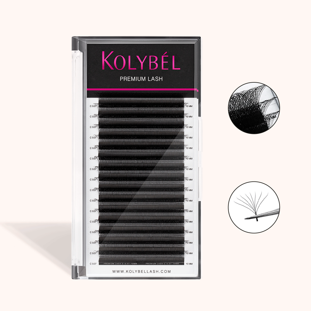 W Style 8D Premade Volume Fan Lashes (16 Rows)