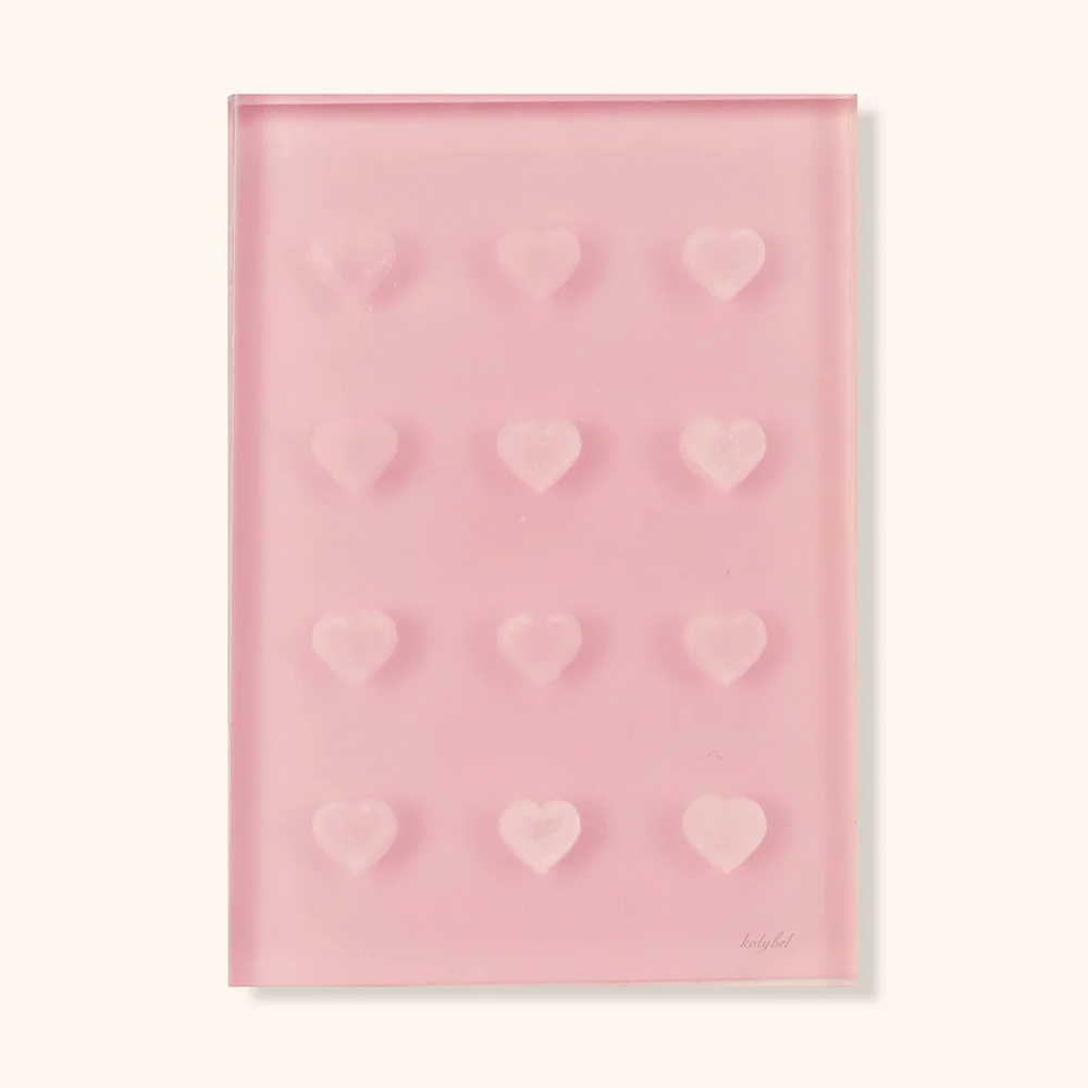 12 Hole Heart-shaped Glue Holder Crystal Pallets-kolybel