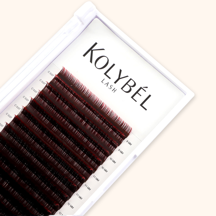Farbverlauf Bunte Wimpernverlängerung Ombre Lashes 0.07mm(16 Reihen)