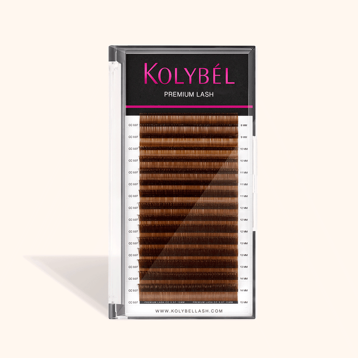 Brown Premium Lashes Colored Volume Eyelash Extensions