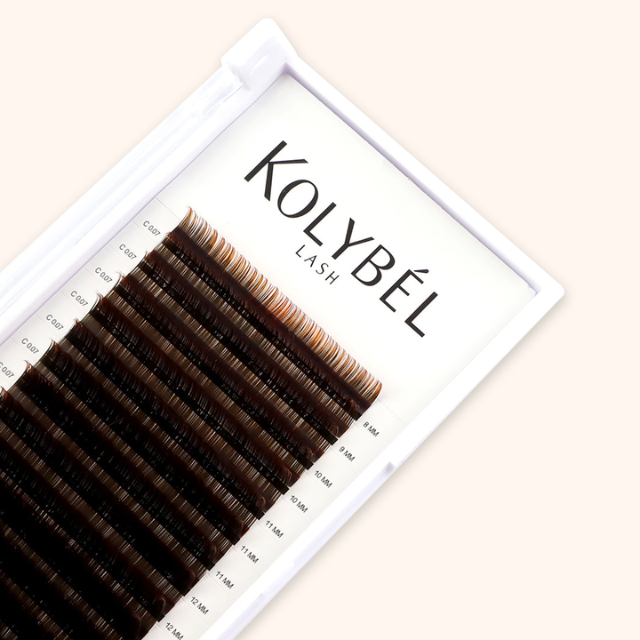 Farbverlauf Bunte Wimpernverlängerung Ombre Lashes 0.07mm(16 Reihen)