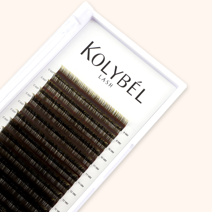 Farbverlauf Bunte Wimpernverlängerung Ombre Lashes 0.07mm(16 Reihen)