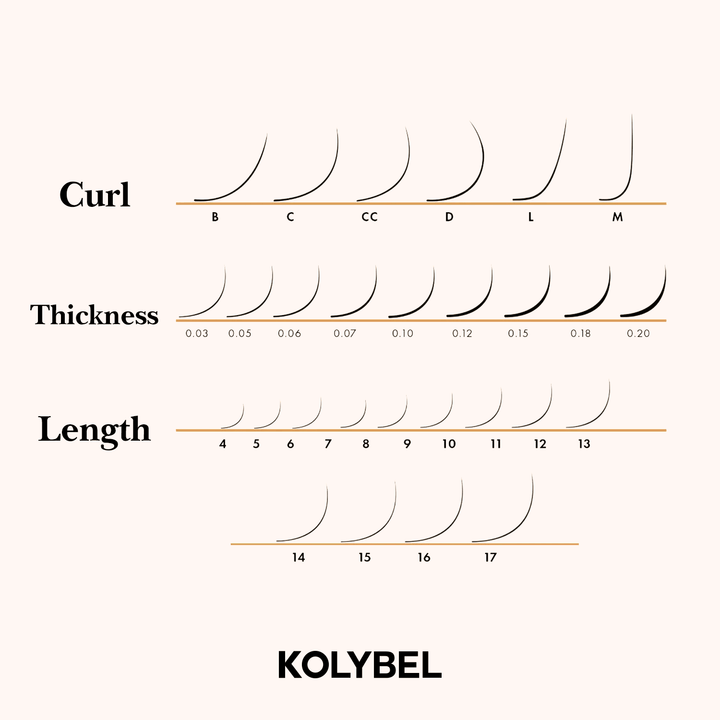 KOLYBEL Easy Fan Mega Volume Lashes (16 Rows)
