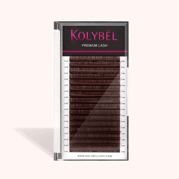 Brown Premium Lashes Colored Volume Eyelash Extensions