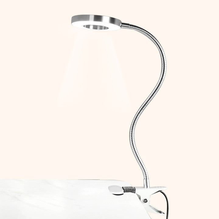 LED Round Clamp Light for Eyelash Extensions-kolybel