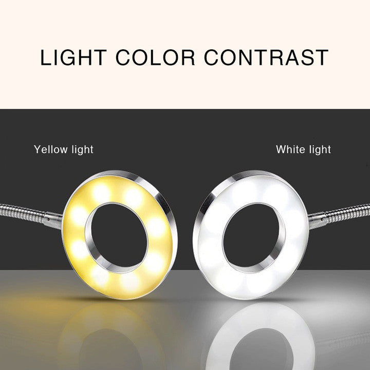 LED Round Clamp Light for Eyelash Extensions-kolybel