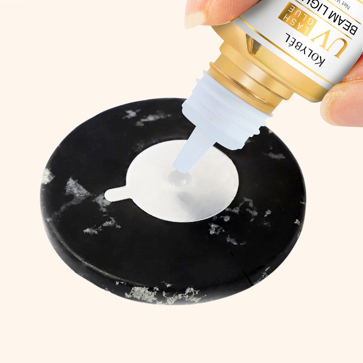 【For UV Beam Light Only】 Transparent UV Lash Adhesive Eyelash Extension Glue (5ml)-kolybel