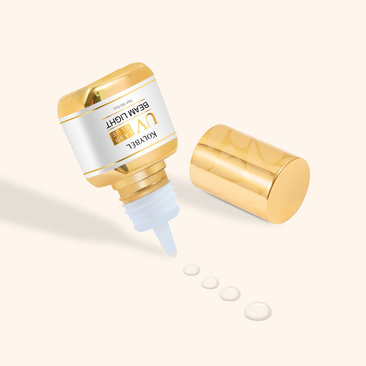【For UV Beam Light Only】 Transparent UV Lash Adhesive Eyelash Extension Glue (5ml)-kolybel