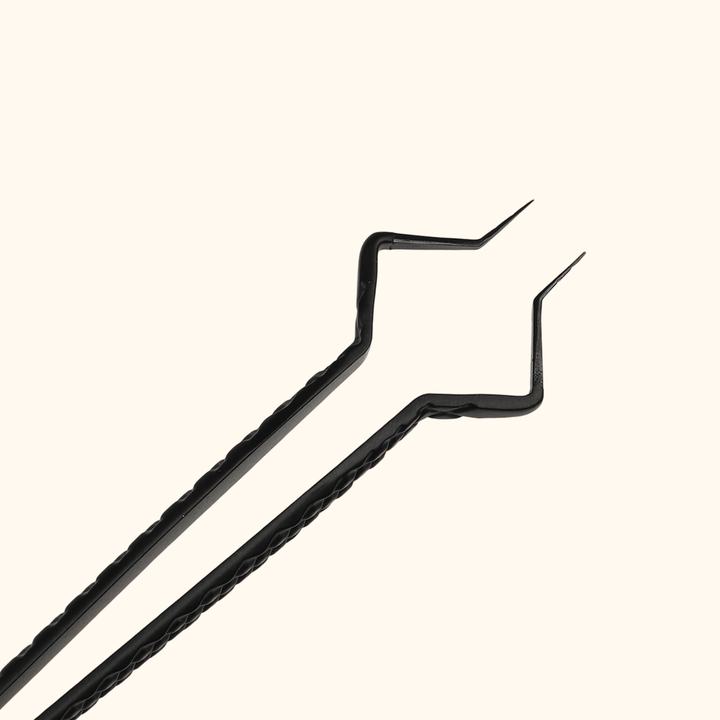 TW-18 Professional Black Tweezers For Eyelash Extension