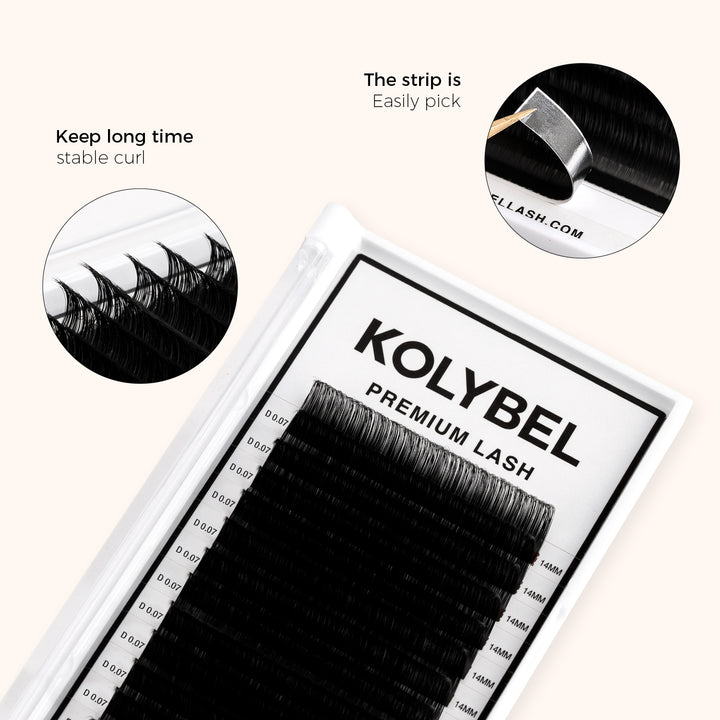 KOLYBEL LASH Premium Lash Extensions 0.07mm(16Rows)