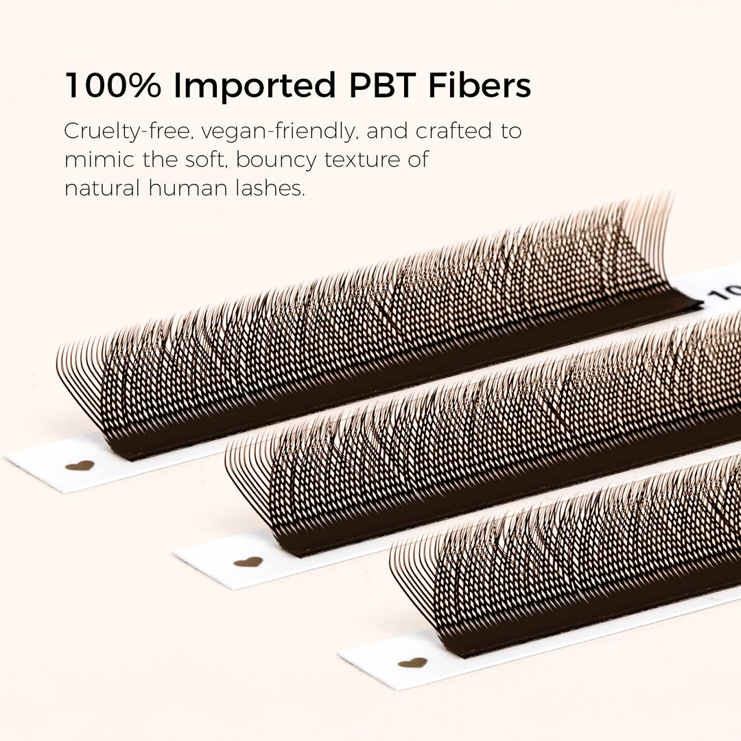 KOLYBEL 0.07MM Brown YY Premade Volume Fans Eyelash Extensions