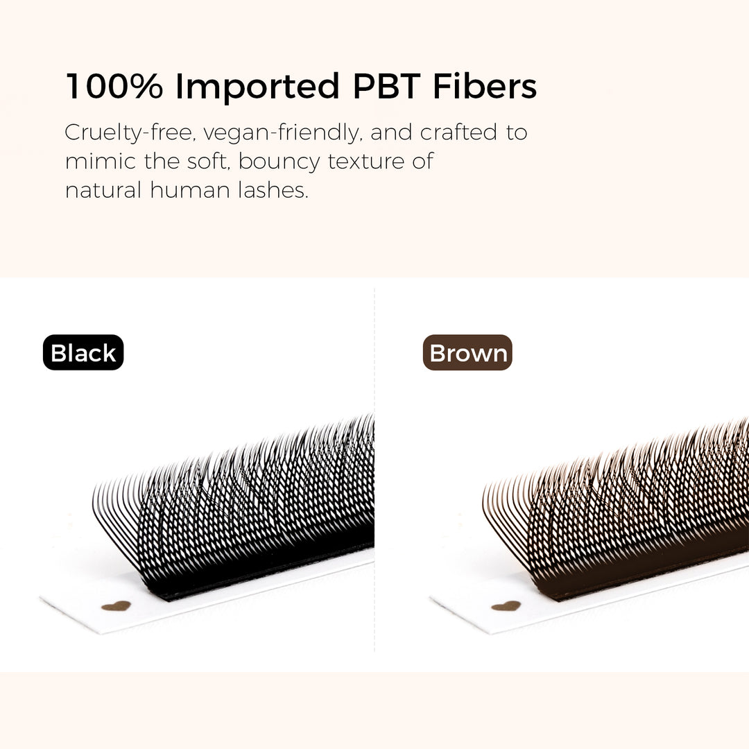KOLYBEL 0.07MM Brown YY Premade Volume Fans Eyelash Extensions