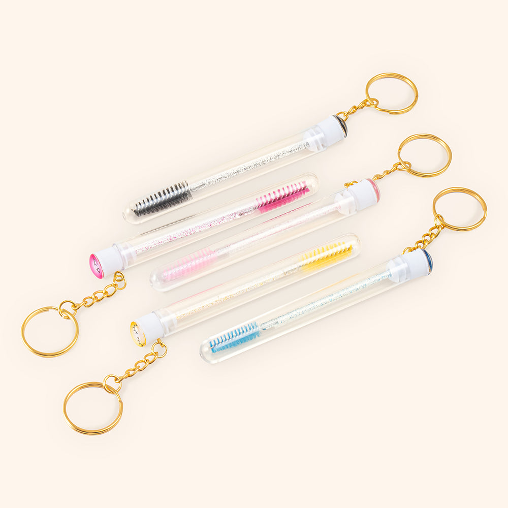Smile Face Bottle Mascara Brush With Ring-kolybel