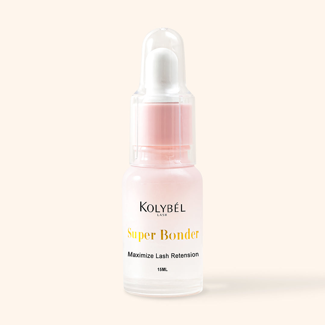 Pink Bottle Super Bonder With Dropper For Eyelash Extension (15ml)-kolybel