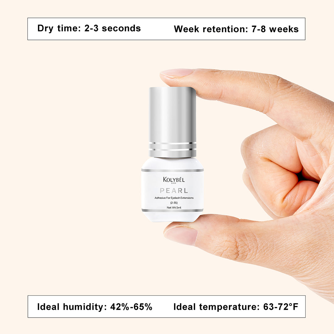2-3 Second Pearl Adhesive Eyelash Extension Glue (5ml) - Kolybel