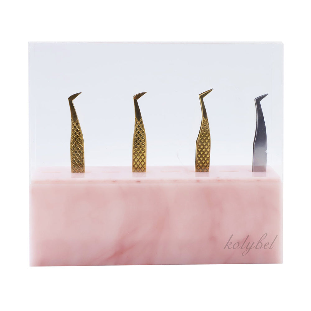 Kolybel Marbled Tweezers Holder-kolybel lash